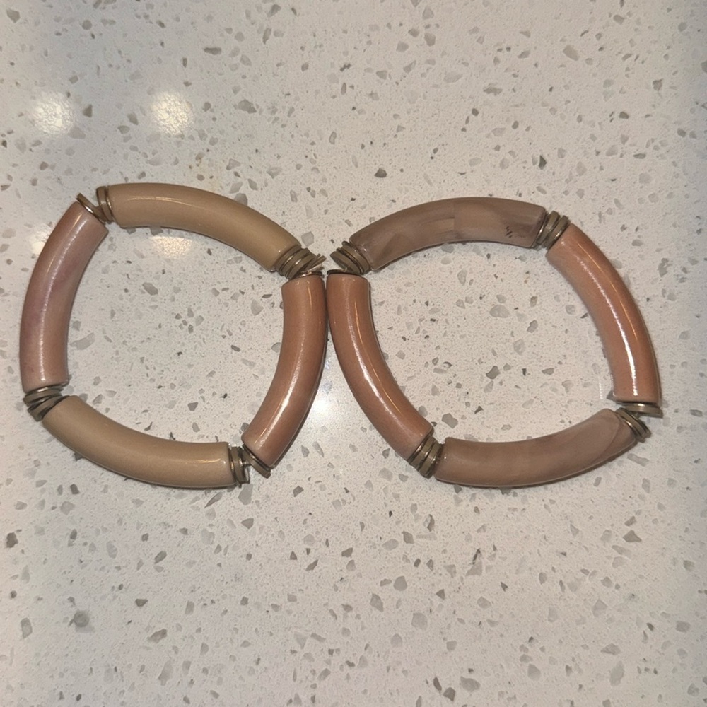 Mauve Pink Bracelet Stack